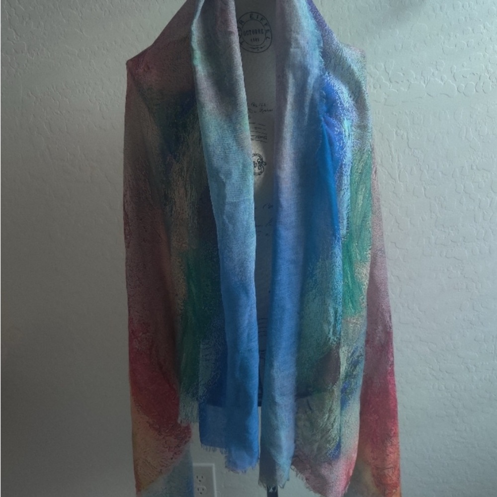 Coco and Carmen Multicolor Semi Sheer Scarf